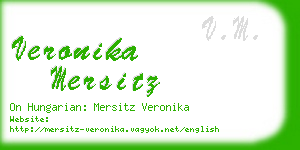 veronika mersitz business card